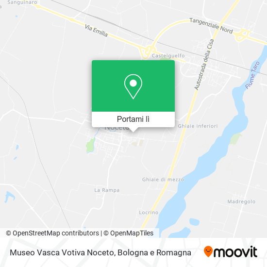 Mappa Museo Vasca Votiva Noceto