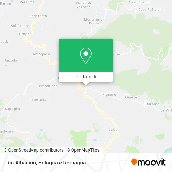 Mappa Rio Albanino