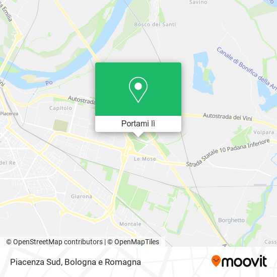 Mappa Piacenza Sud