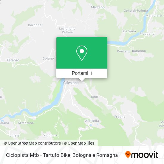 Mappa Ciclopista Mtb - Tartufo Bike
