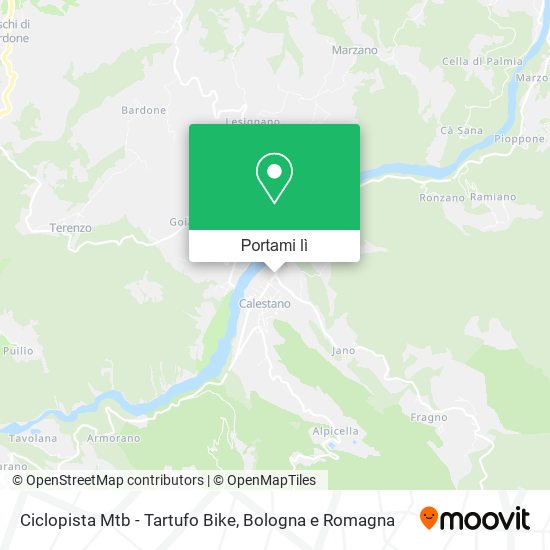 Mappa Ciclopista Mtb - Tartufo Bike