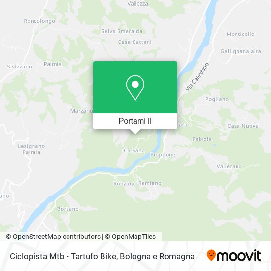 Mappa Ciclopista Mtb - Tartufo Bike
