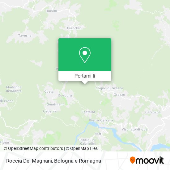 Mappa Roccia Dei Magnani