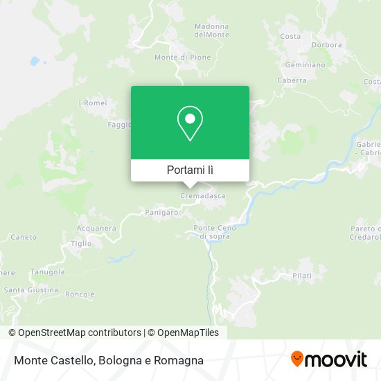 Mappa Monte Castello