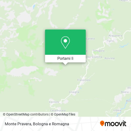 Mappa Monte Pravera