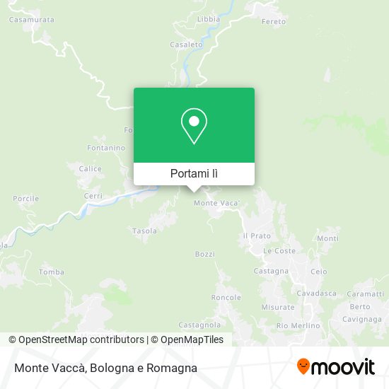 Mappa Monte Vaccà