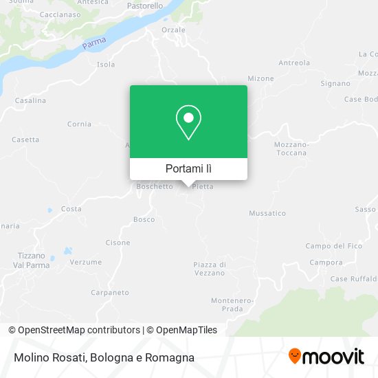 Mappa Molino Rosati