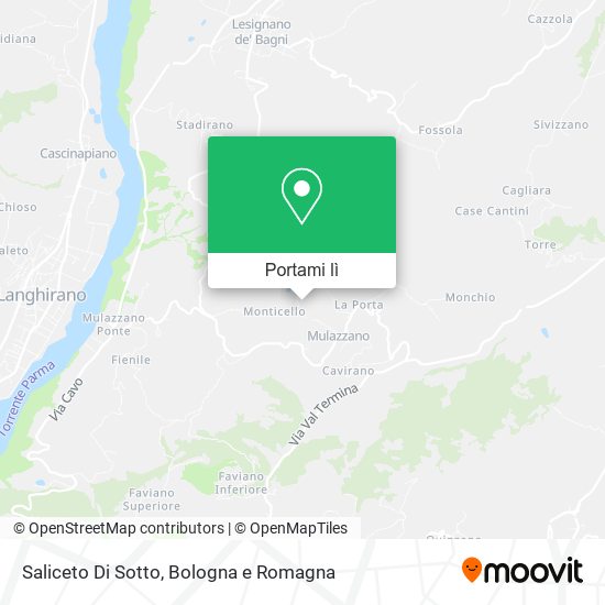 Mappa Saliceto Di Sotto