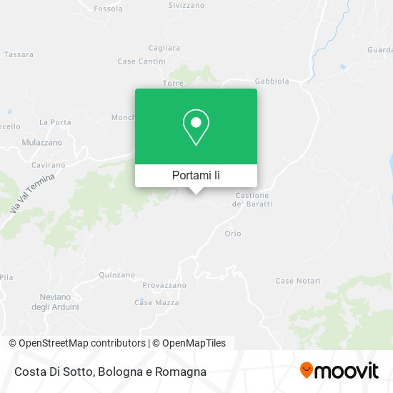 Mappa Costa Di Sotto