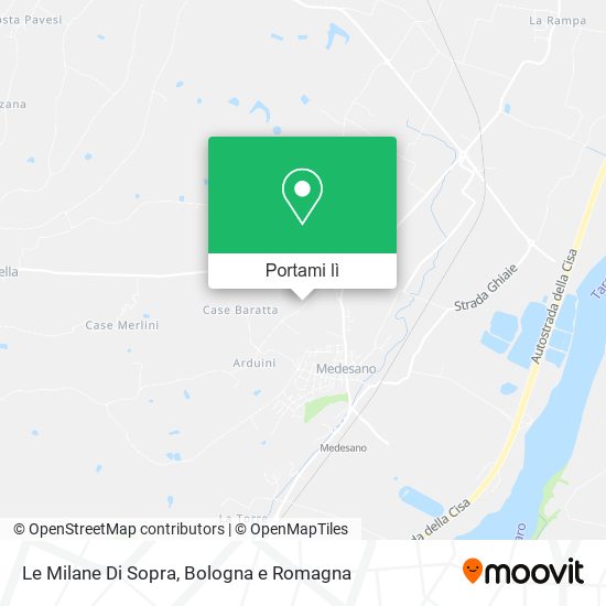 Mappa Le Milane Di Sopra