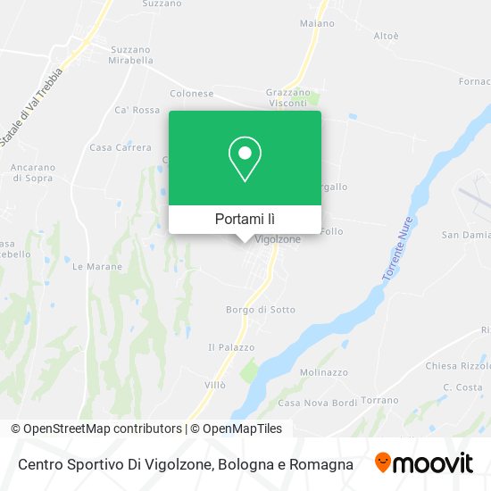 Mappa Centro Sportivo Di Vigolzone