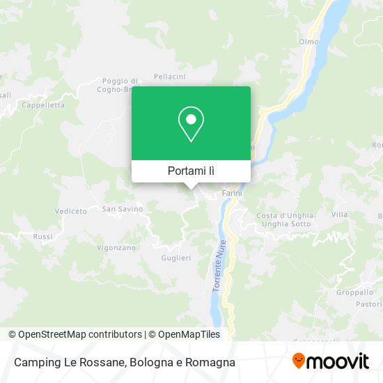 Mappa Camping Le Rossane