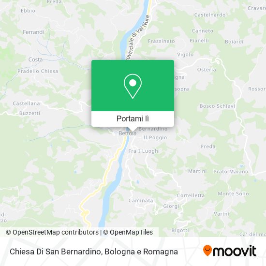 Mappa Chiesa Di San Bernardino
