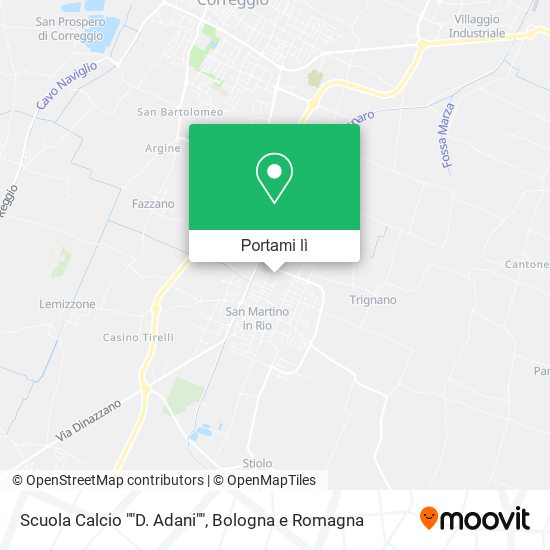 Mappa Scuola Calcio ""D. Adani""