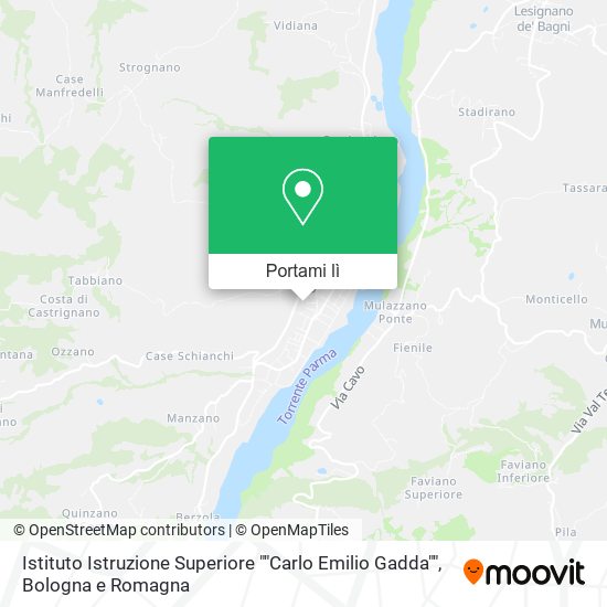 Mappa Istituto Istruzione Superiore ""Carlo Emilio Gadda""