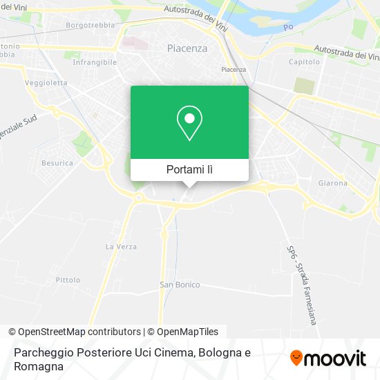 Mappa Parcheggio Posteriore Uci Cinema