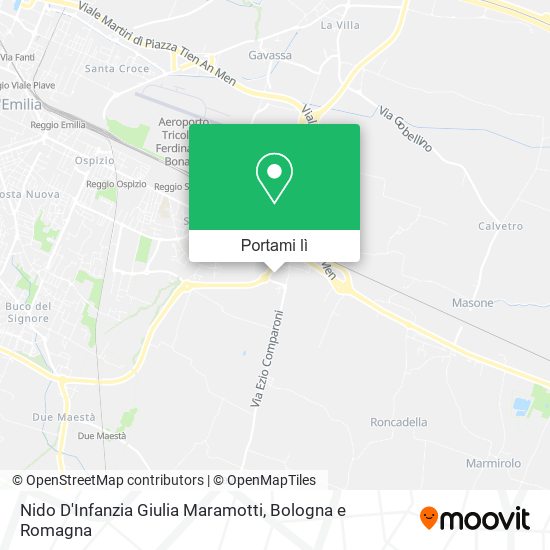 Mappa Nido D'Infanzia Giulia Maramotti