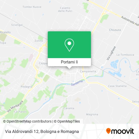 Mappa Via Aldrovandi  12