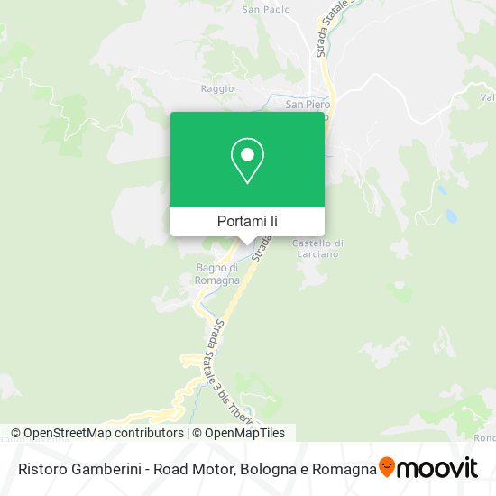 Mappa Ristoro Gamberini - Road Motor