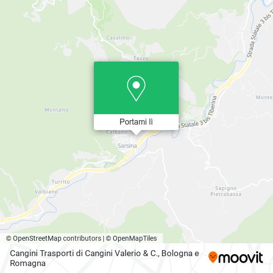 Mappa Cangini Trasporti di Cangini Valerio & C.