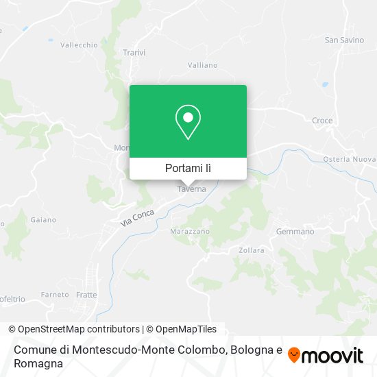 Mappa Comune di Montescudo-Monte Colombo