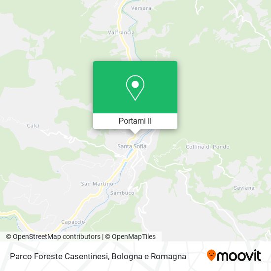 Mappa Parco Foreste Casentinesi