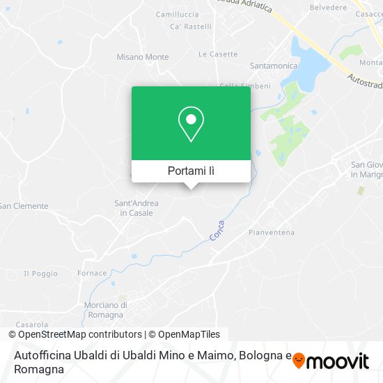 Mappa Autofficina Ubaldi di Ubaldi Mino e Maimo