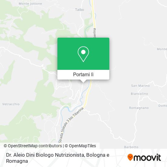 Mappa Dr. Aleio Dini Biologo Nutrizionista