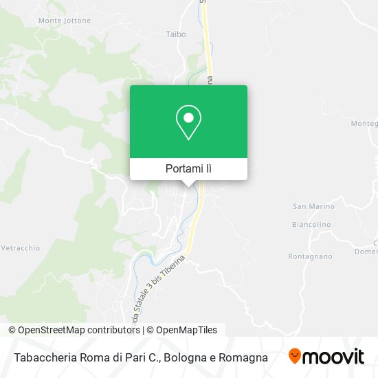 Mappa Tabaccheria Roma di Pari C.