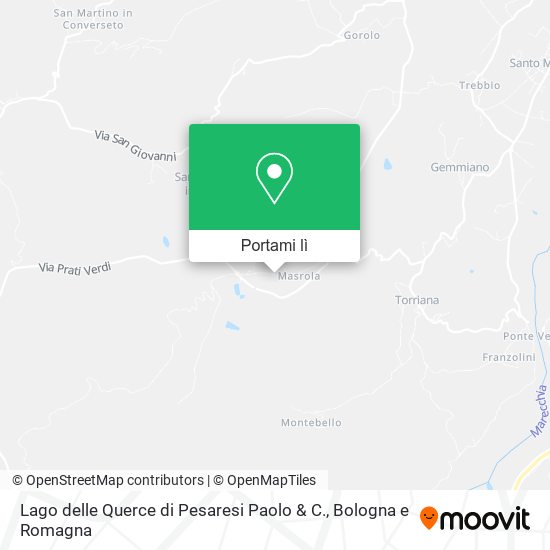 Mappa Lago delle Querce di Pesaresi Paolo & C.