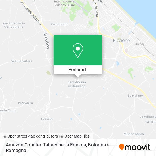 Mappa Amazon Counter-Tabaccheria Edicola
