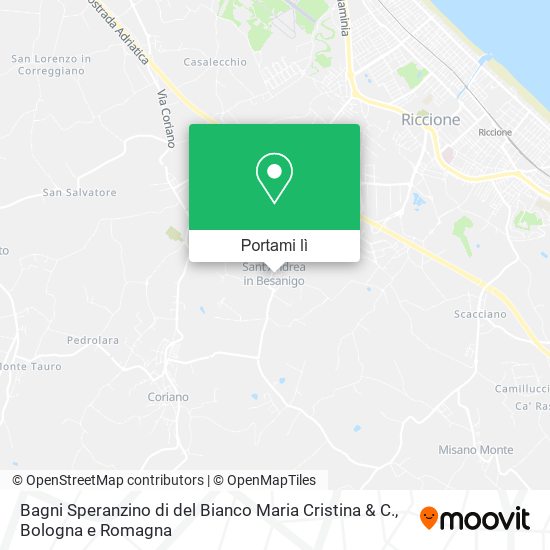 Mappa Bagni Speranzino di del Bianco Maria Cristina & C.