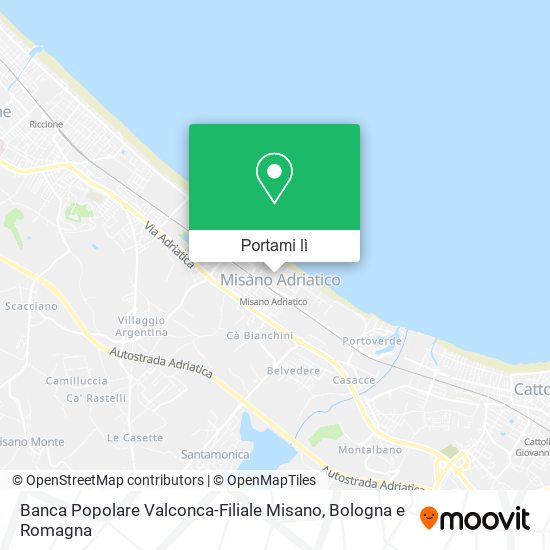 Mappa Banca Popolare Valconca-Filiale Misano