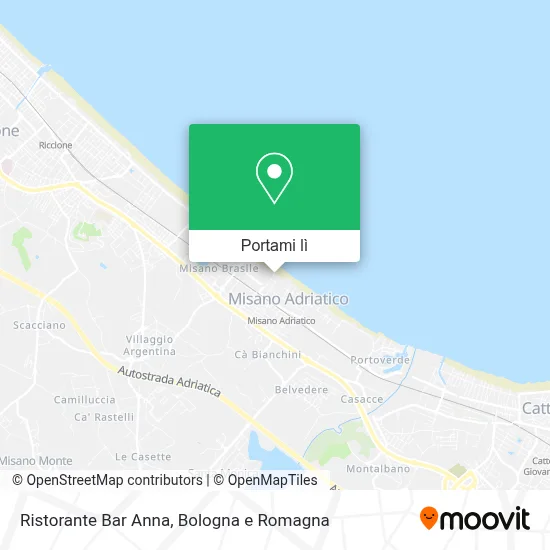 Mappa Ristorante Bar Anna