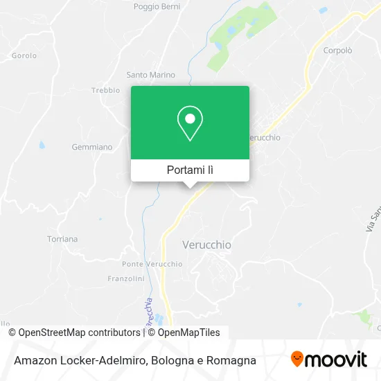Mappa Amazon Locker-Adelmiro