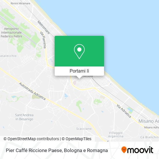 Mappa Pier Caffé Riccione Paese
