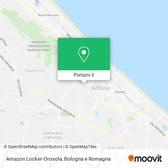 Mappa Amazon Locker-Orosola