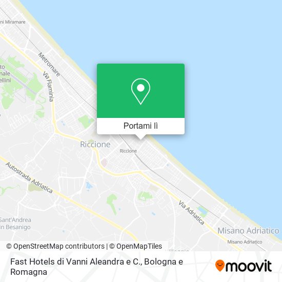 Mappa Fast Hotels di Vanni Aleandra e C.