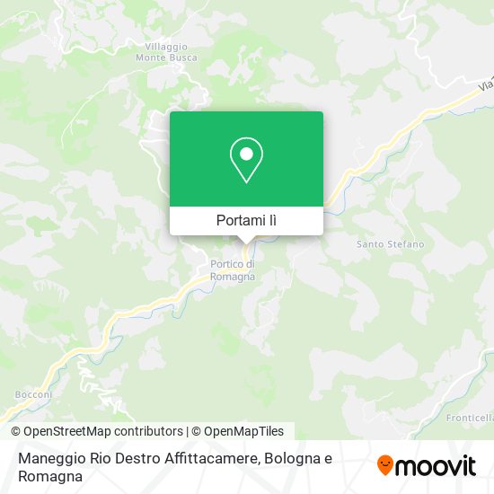Mappa Maneggio Rio Destro Affittacamere