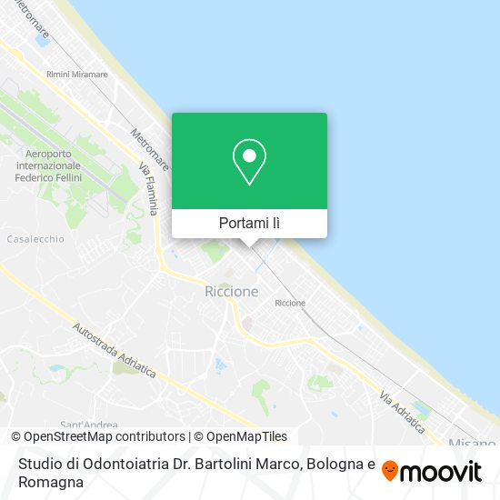 Mappa Studio di Odontoiatria Dr. Bartolini Marco