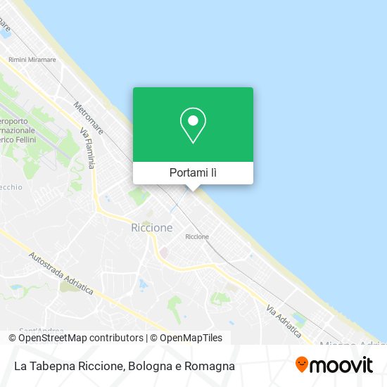 Mappa La Tabepna Riccione