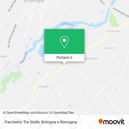 Mappa Parchetto Tre Stelle