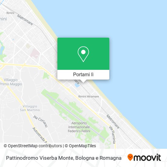 Mappa Pattinodromo Viserba Monte