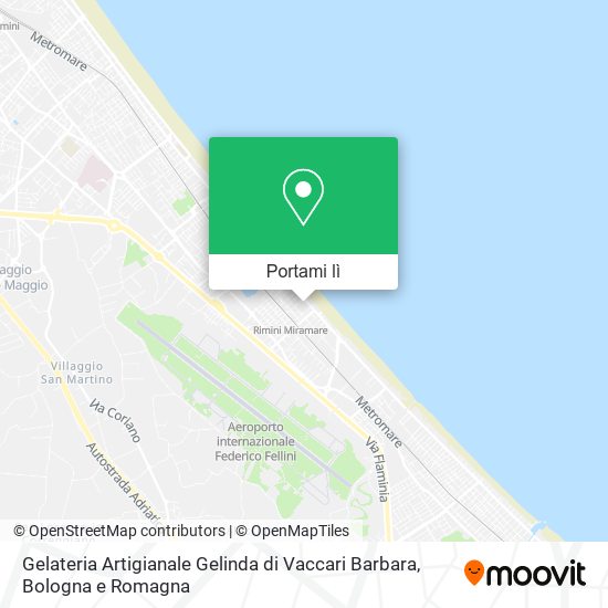 Mappa Gelateria Artigianale Gelinda di Vaccari Barbara