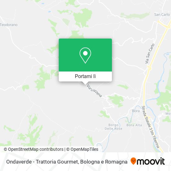 Mappa Ondaverde - Trattoria Gourmet