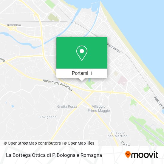 Mappa La Bottega Ottica di P