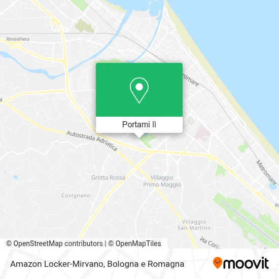 Mappa Amazon Locker-Mirvano