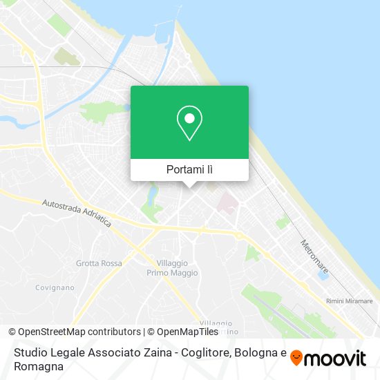 Mappa Studio Legale Associato Zaina - Coglitore