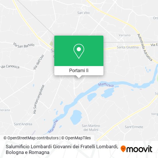 Mappa Salumificio Lombardi Giovanni dei Fratelli Lombardi