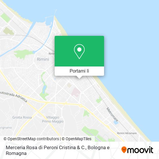 Mappa Merceria Rosa di Peroni Cristina & C.